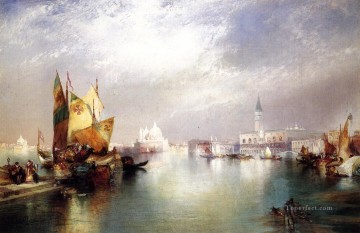 The Splendor of seascape Thomas Moran Venice Oil Paintings